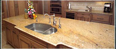 Radon granite countertop