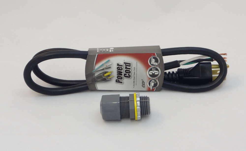 Fan Power Cord and Strain Relief Bushing