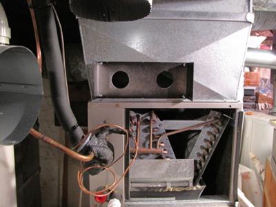 Two holes made for the Calutech installation.