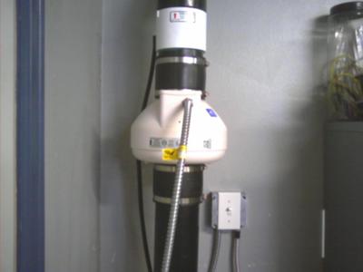 Radon Fan in garage