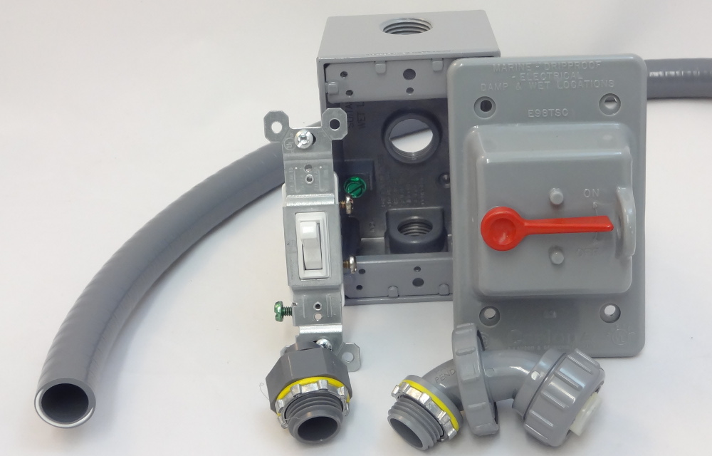 Fan Power Cord and Strain Relief Bushing