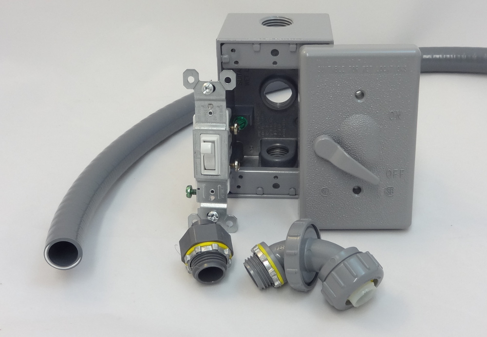 Fan Power Cord and Strain Relief Bushing