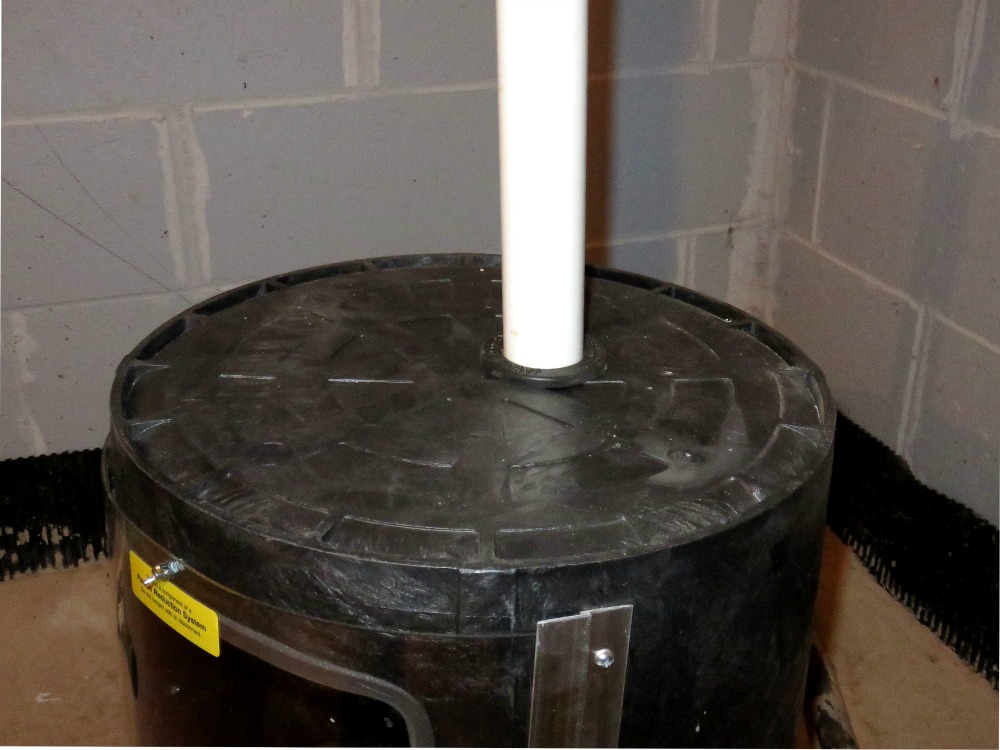 Radon Mitigation System with a Sump Pump