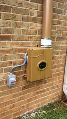 Fantech Fan painted brown