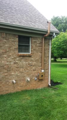 Finished install with rain cap