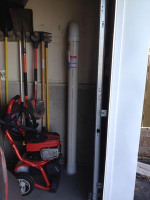 Installed manometer. 